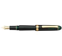 PLATINUM Japanese Fountain Pen #3776 Century Gold Trim Laurel Green EF/Green/0.2