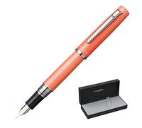 PLATINUM Procyon PNS-5000#25 - Penna stilografica/spessore: F fine/colore: arancione cache/fatto a mano, con confezione regalo