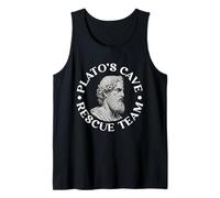 plato cave rescue team Design per un fan della filosofia Canotta