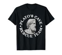 plato cave rescue team Design per un fan della filosofia Maglietta