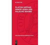 Platon Hippias Minor Oder Der Falsche Wahre (Copertina rigida)