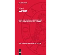 Platon Kratylos, Der Sophist, Der Staatsmann, Das Gastmahl (Copertina rigida)