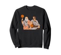 Platone e Arisotele Giocano a Basket Felpa
