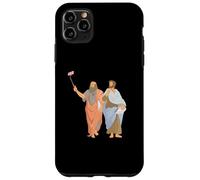 Platone E Aristotele Prendendo Selfie Divertente Filosofia Greca Custodia per iPhone 11 Pro Max