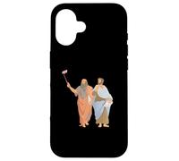 Platone E Aristotele Prendendo Selfie Divertente Filosofia Greca Custodia per iPhone 16