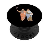 Platone E Aristotele Prendendo Selfie Divertente Filosofia Greca PopSockets PopGrip Adesivo