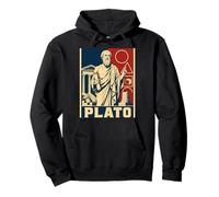Platone Greco Antico Filosofo Saggezza Classica Felpa con Cappuccio