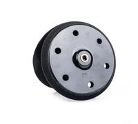 Platorello a 6 fori per levigatrice orbitale per cartongesso - Spugna morbida in schiuma con anima in plastica dura, compatibile, diametro 215 mm, nero