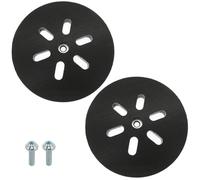 Platorello Abrasivo 150 mm con Gancio e Loop Compatibile con Bosch GEX 150, GEX 150 AC e GEX 150 Turbo Levigatrici Orbitali da Poweka (2 pezzi)