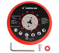Platorello Abrasivo 150mm con Hook e Loop Multihole Compatibile con Bosch RSM6045 Levigatrice Eccentrica con Chiave Inglese da Poweka (Versione Medio)