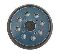 Platorello abrasivo da 125 mm, disco per lucidatura in resina epossidica per levigatrice orbitale, piastra a 8 fori con gancio e anelli con 4 supporti a vite, per adattatore abrasivo