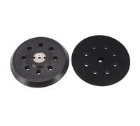 Platorello abrasivo da 125 mm, piastra di supporto, disco di ricambio compatibile con levigatrici Metabo SXE 325 Intec 425, colore nero, 8 fori, confezione da 2