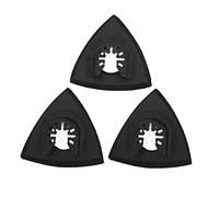 Platorello abrasivo multiutensile oscillante da 3 pezzi Tamponi abrasivi multiutensile triangolari neri per lucidatura di superfici Sbavatura