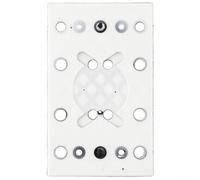 Platorello abrasivo quadrato di ricambio per RTS 400 e per levigatrice orbitale RS 400, 130 x 80 mm, in schiuma di poliuretano con 12 fori, densità morbida, nylon