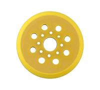Platorello da 125 mm con 8 fori per levigatrice Bosch GEX125-1AE e PEX 220A, tampone abrasivo compatibile con dischi abrasivi da 5", PU giallo
