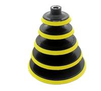 Platorello da 3 pollici M10 M14 Supporto for levigatura Disco con gancio e anello Piastra di supporto for lucidatura Asta da trapano for strumento di macinazione lucidatore(4inch M10,Set x3)