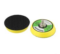 Platorello da 5 cm, filettatura M6 per levigatrice ad aria, tampone per lucidatura levigatura da 50 mm con base in spugna, adatto per lucidatura di legno, metallo, pietra