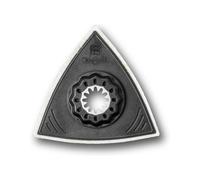 FEIN Set Platorelli di lucidatura in feltro, Confezione da 2 pezzi, Attacco Starlock, Attrezzo da lavoro in plastica, Versione triangolare, Lunghezza bordo 80 mm, Fissaggio a velcro