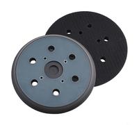 Platorello di supporto da 15,2 cm, 6 fori con gancio e anello per levigatrice orbitale casuale, materiale PU con levigatura flessibile del contorno, diametro 148 mm