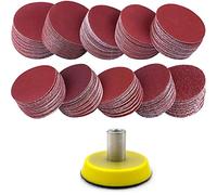 Platorello di supporto da 50 mm + 100 dischi abrasivi in velcro, adatto per Proxxon LWB/E, LHW/E A, WP/E, WP/A, WPE, WPA