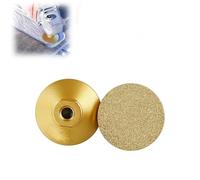 Platorello diamantato da 2 pollici per smerigliatrice e lucidatura per smerigliatrici angolari, robusto disco abrasivo brasato con filettatura M10 per smerigliare pietra di marmo (M10,45Grit)