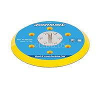 PLATORELLO DISCO 8 FORI CON VELCRO 150 mm PER LEVIGATRICE ROTORBITALE 6 POLLICI