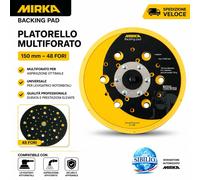 Platorello Mirka Deros Back Pad 150mm 5/16 6H Medium 8292605011 +Salvaplatorello