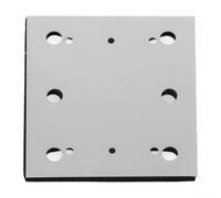 Platorello per levigatrice BO4556 Piastra di base per levigatrice da 1/4 di foglio sostituisce 158324-9 SPD17 Spugna di alluminio Accessorio per levigatura Nero Argento Finitura Strumento Parte