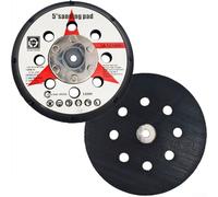 Platorello per lucidatura a doppia azione da 12,7 cm, con filettatura M8, per levigare e lucidare legno, metallo e pietra artificiale, cuscinetto flessibile resistente al calore in poliuretano