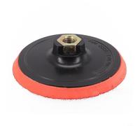 Platorello per smerigliatrice angolare, adattatore per disco abrasivo da 115 mm e 125 mm, per lucidatura su metallo, legno, pietra, mobili, piastra di supporto filettata rossa e nera (11,4 cm)