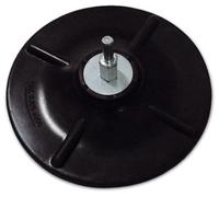 Platorello per Trapano in Gomma Ø 125 mm Poggi art.338.00 Gambo 6 mm