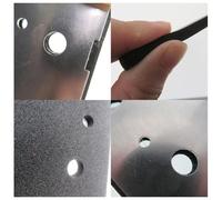 Platorello quadrato per levigatrice orbitale, 100 x 110 mm, in alluminio, per levigatrice orbitale Ryobi S650D, S652D, S652DK, S652DG, levigatrice orbitale a un quarto di foglio