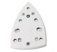 Platorello triangolare 148 x 98 mm per DTS 400 REQ, piastra abrasiva antipolvere a 7 fori compatibile con DTS 400 DS400, schiuma PU + sostituzione nylon