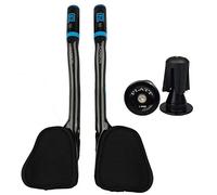 PLATT Manubrio da bicicletta 31,8 in carbonio per corsa/triathlon Aerobar Tri Bar, 3K Glossy