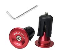 PLATT Tappi terminali del manubrio in alluminio, per bici da strada, mountain bike, BMX, Rosso