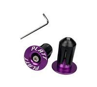 PLATT Tappi terminali per manubrio bici in alluminio MTB Bici da strada BMX tappi terminali (1 paio) (viola)