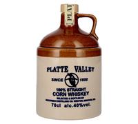 Platte Valley Corn Whiskey 3 Years Old 40% Vol. 0,7l in brocca di terracotta
