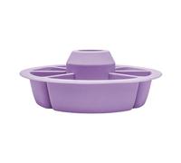 Plattori da servizio - Vernello di servizio diviso | Contenitore di stoccaggio degli alimenti con 6 scomparti, organizzatore trasparente per di snack in silicone di caramelle vegetariane per b