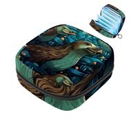 Platypus-1270 - Borsa per coppette mestruali con cerniera, per assorbenti igienici, per ragazze, donne, donne