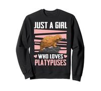 Platypus Solo Una Ragazza Che AMA Gli ornitorinchi Felpa