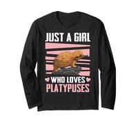 Platypus Solo Una Ragazza Che AMA Gli ornitorinchi Maglia a Manica