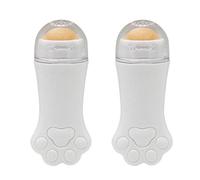 Plawee 2X Rullo Vulcanico Naturale Controllo 'Olio Rolling Stone Strumento per la Cura Della Pelle del Viso Rullo per L'Assorbimento 'Olio Detergente per Il Viso Palla Bianca