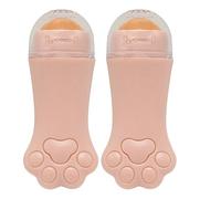 Plawee 2X Rullo Vulcanico Naturale Controllo 'Olio Rolling Stone Strumento per la Cura Della Pelle del Viso Rullo per L'Assorbimento 'Olio Detergente per Il Viso Palla Rosa