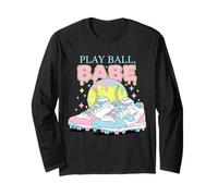 Play Ball Babe Softball Tacchetti Ragazze Team Outfit Maglia a Manica