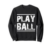 Play Ball Baseball Baseball Softball Maglietta grafica Felpa