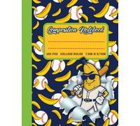 Play Ball, Go Bananas! College Ruled Composition Notebook for Baseball-Loving Kids (7.5in x 9.75in): Cool Baseball Notebook for Boys - Fun School Supplies & Gift for Kids Who Love Sports