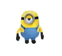 Play by Play Minions Rise of Gru Peluche Minions Peluche premium Nuova selezione Bob, Otto, Kevin, Stuart, Dave con occhi in PVC Licenza originale (Stuart 30cm)