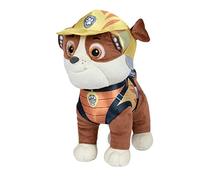 Play by Play Paw Patrol - Peluches Dino Rescue, Rubble, Chase, Skye, Marshall, Rex, Zuma, Rocky, Paw Patrol 27 cm, 100% fibra riciclata (760020096 Rubble)
