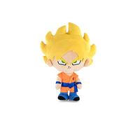 Play by Play Peluche dei personaggi di Dragon Ball Super, Goku, Piccolo, Vegeta, Beerus, Majin Bu, qualità super morbida (23-27 cm, Goku Super Saiyan)