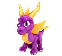 Play by Play - Spyro The Dragon Drago Draghetto a 4 Zampe Peluche Videogame Playstation Activision Originale- Viola - 35cm
